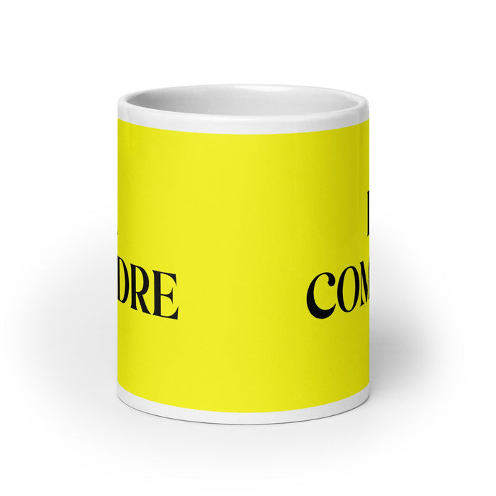 La Comadre The Co-Mother / The Co-Father (Relationship Between Godparents And Parents) Funny Home Office Work Coffee Mug Mexican Spanish Pride Gift White Glossy Cup Yellow Card Mug Mexicada