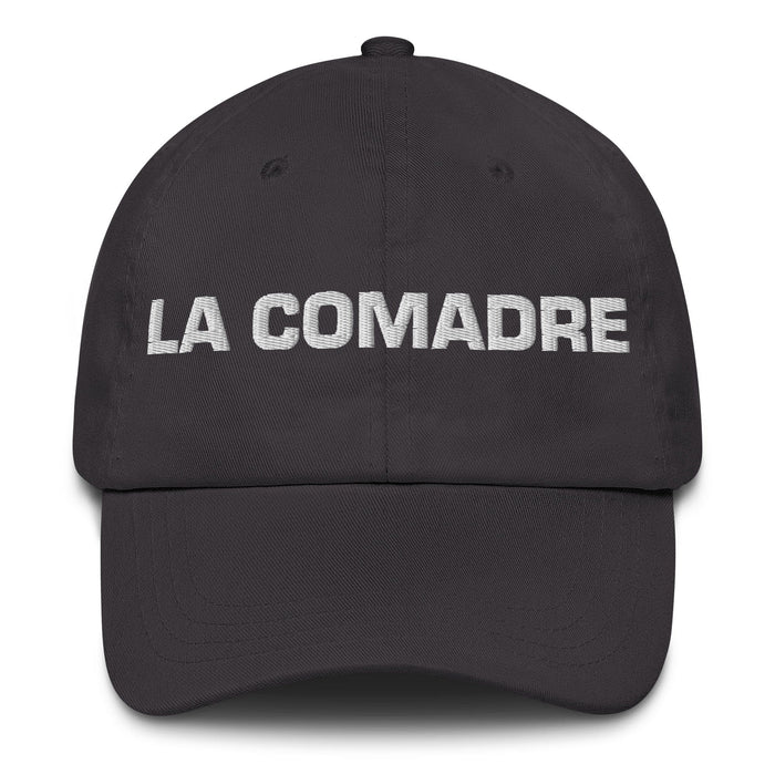 La Comadre The Co-Mother / The Co-Father (Relationship Between Godparents And Parents) Mexican Spanish Pride Gift Regalo Dad Hat Mexicada Dark Grey