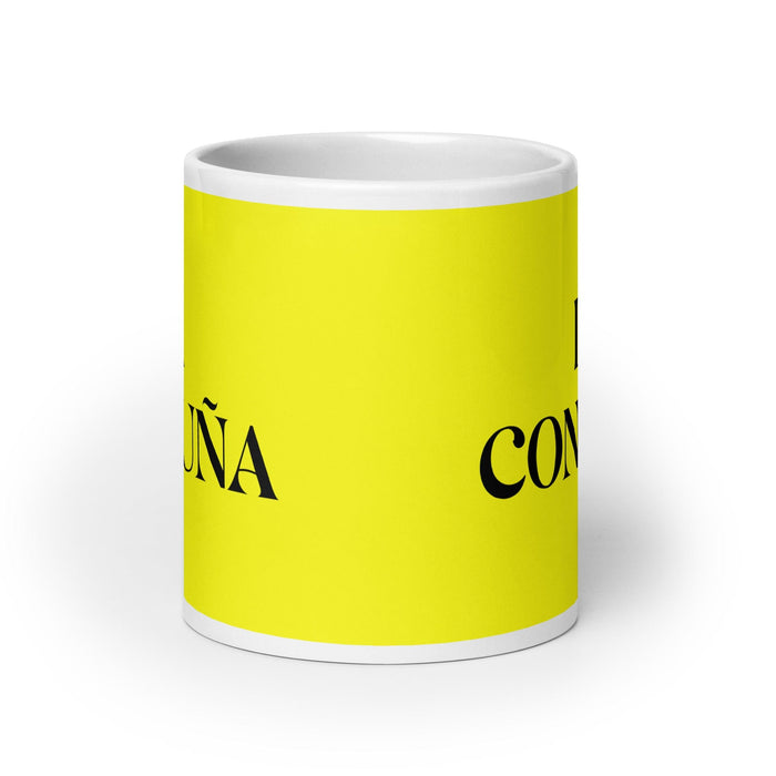 La Concuña The Sister-In-Law'S Sister / The Brother-In-Law'S Brother Funny Home Office Work Coffee Mug Mexican Spanish Pride Gift White Glossy Cup Yellow Card Mug Mexicada