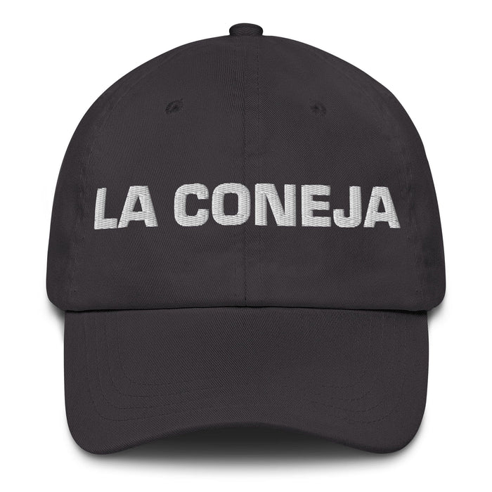 La Coneja The Rabbit Mexican Spanish Pride Gift Regalo Dad Hat Mexicada Dark Grey