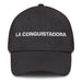 La Conquistadora The Conqueror Mexican Spanish Pride Gift Regalo Dad Hat Mexicada Dark Grey