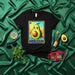 LA CRACK Loteria Card Avocado T-Shirt, Cute Superhero Fruit Art, Mexican Bingo Game Style Graphic Tee, Funny Gift for Guacamole Lovers, Unisex Apparel Mexicada