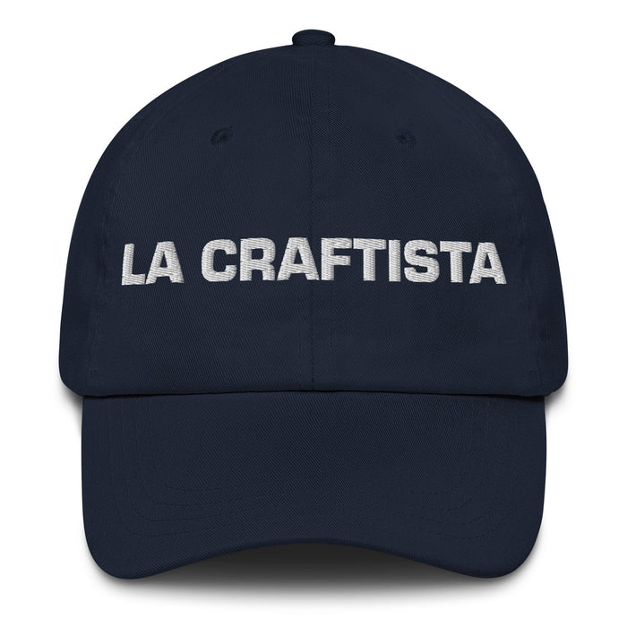 La Craftista The Crafter Mexican Spanish Pride Gift Regalo Dad Hat Mexicada Navy