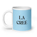 La Cree The Cree Funny Home Office Work Coffee Mug Mexican Spanish Pride Gift White Glossy Cup Sky Blue Card Mug Mexicada