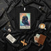 LA CROW Loteria Card T-Shirt, Cute Black Crow in Crown Graphic Tee, Number 13 Mexican Bingo Style Artwork, Magical Witchy Celestial Apparel, Unisex Gift Idea Mexicada