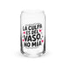 La Culpa Es Del Vaso, No Mía Exclusive Art Piece Can-Shaped Glass Home Office Work Mexican Spanish Pride Gift Cup One-Of-A-Kind Calligraphy Glass | L20 Mexicada 16 oz (No Lid No Straw)