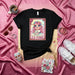 La Cursi Loteria Card T-Shirt, Cute Kawaii Pink Hair Girl Graphic Tee, Mexican Bingo Inspired Shirt, Number 14 Mexicada