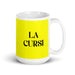 La Cursi The Cheesy One Funny Home Office Work Coffee Mug Mexican Spanish Pride Gift White Glossy Cup Yellow Card Mug Mexicada 15 oz