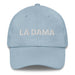 La Dama The Lady Mexican Spanish Pride Gift Regalo Dad Hat Mexicada Light Blue