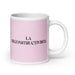 La Deconstructivista The Deconstructivist Funny Home Office Work Coffee Mug Mexican Spanish Pride Gift White Glossy Cup Light Pink Card Mug Mexicada 20 oz