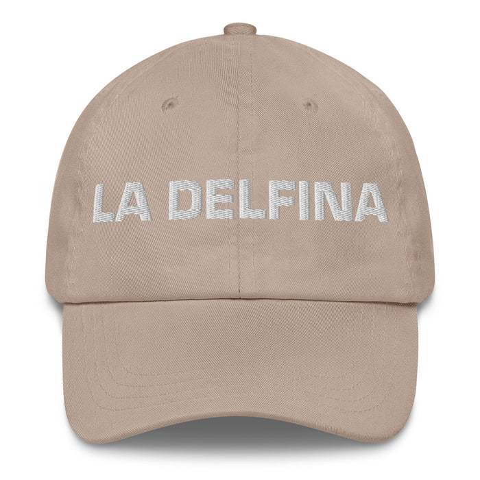 La Delfina The Dolphin Mexican Spanish Pride Gift Regalo Dad Hat Mexicada Stone