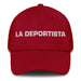 La Deportista The Athlete Mexican Spanish Pride Gift Regalo Dad Hat Mexicada Cranberry