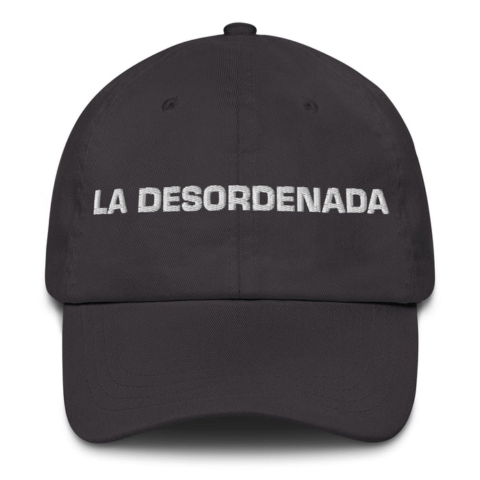 La Desordenada The Messy One Mexican Spanish Pride Gift Regalo Dad Hat Mexicada Dark Grey