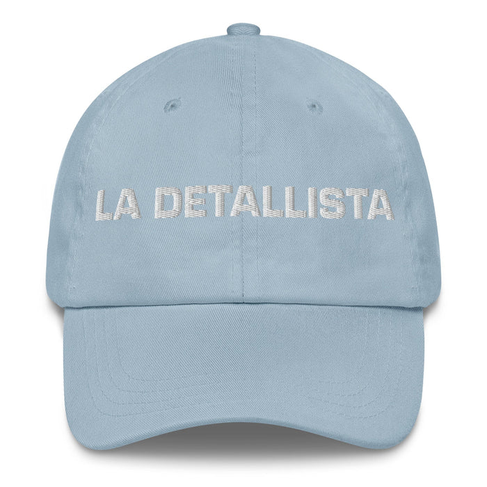 La Detallista The Detail-Oriented One Mexican Spanish Pride Gift Regalo Dad Hat Mexicada Light Blue
