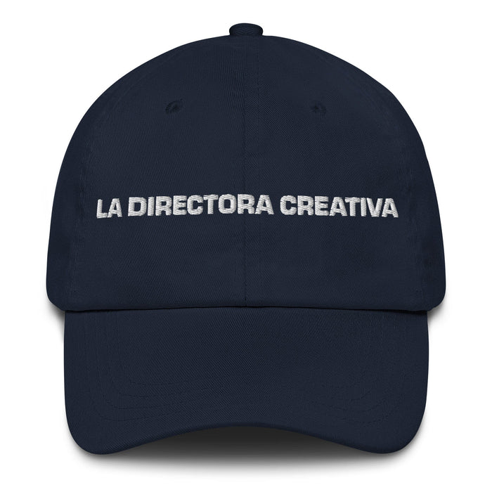 La Directora Creativa The Creative Director Mexican Spanish Pride Gift Regalo Dad Hat Mexicada Navy