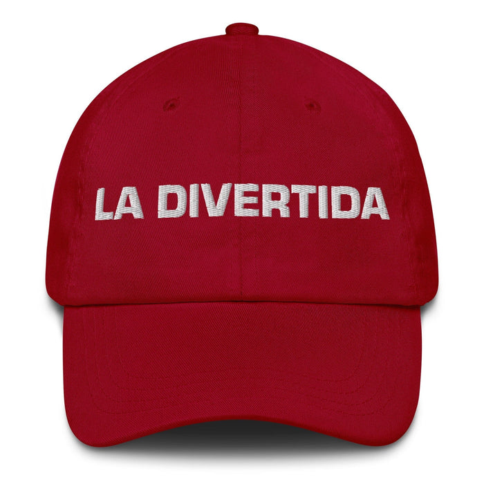 La Divertida The Fun One Mexican Spanish Pride Gift Regalo Dad Hat Mexicada Cranberry