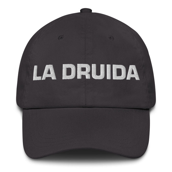 La Druida The Druid Mexican Spanish Pride Gift Regalo Dad Hat Mexicada Dark Grey