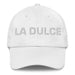 La Dulce The Sweet One Mexican Spanish Pride Gift Regalo Dad Hat Mexicada White