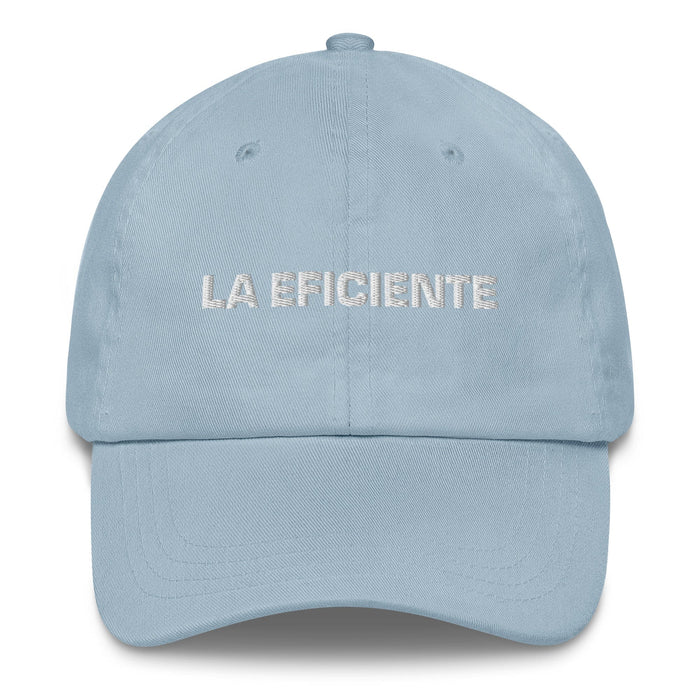 La Eficiente The Efficient One Mexican Spanish Pride Gift Regalo Dad Hat Mexicada Light Blue