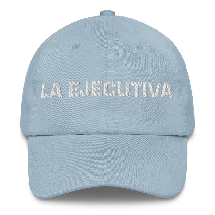 La Ejecutiva The Executive Mexican Spanish Pride Gift Regalo Dad Hat Mexicada Light Blue