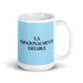 La Emocionalmente Estable The Emotionally Stable Funny Home Office Work Coffee Mug Mexican Spanish Pride Gift White Glossy Cup Sky Blue Card Mug Mexicada 15 oz