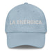 La Enérgica The Energetic One Mexican Spanish Pride Gift Regalo Dad Hat Mexicada Light Blue