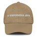 La Enfermera Jefa The Head Nurse Mexican Spanish Pride Gift Regalo Dad Hat Mexicada Khaki