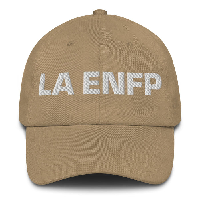 La Enfp The Campaigner MBTI Personality Mexican Spanish Pride Gift Regalo Embroidered Dad Hat Mexicada Khaki