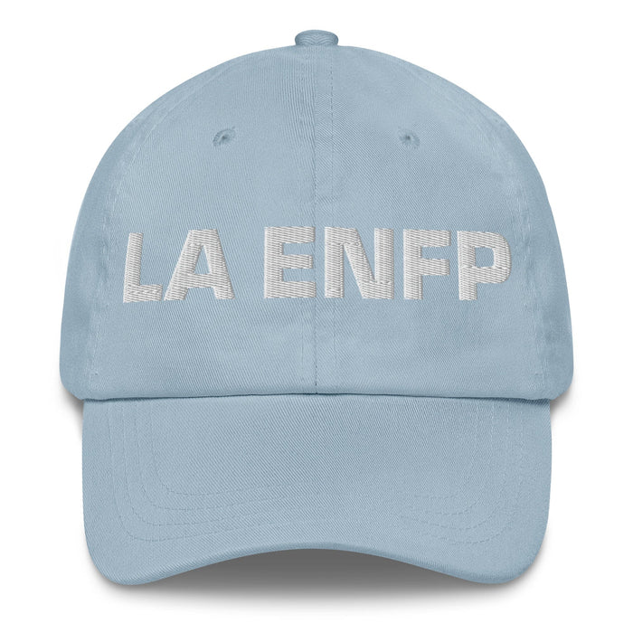 La Enfp The Campaigner MBTI Personality Mexican Spanish Pride Gift Regalo Embroidered Dad Hat Mexicada Light Blue