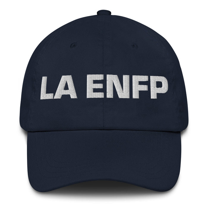 La Enfp The Campaigner MBTI Personality Mexican Spanish Pride Gift Regalo Embroidered Dad Hat Mexicada Navy