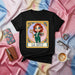 LA ENTJ Loteria Card T-Shirt, ENTJ Personality Type Gift, Myers-Briggs Tee, The Commander MBTI Key and Books Graphic, Unisex Black T-Shirt, Number 13 Card Design Mexicada