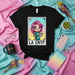 LA ENTP Lotería Card T-Shirt: Funny Unisex Graphic Tee for Personality Type, Debater Anime Character Design, Gift for Extrovert Intuitive Thinking Perceiving Myers-Briggs Enthusiasts Mexicada