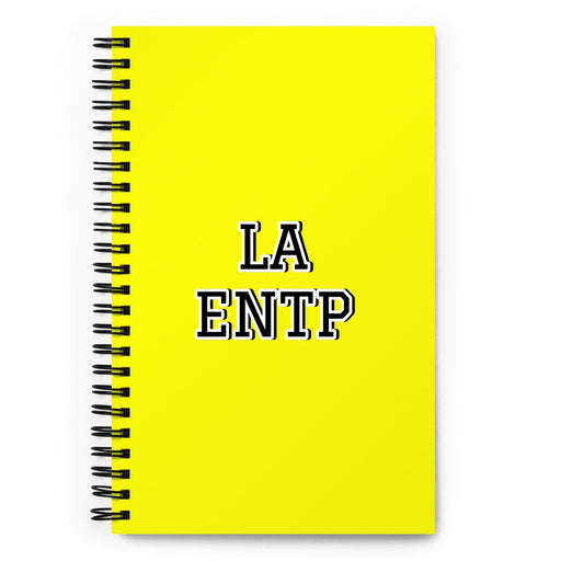 La Entp The Debater | Yellow Spiral Notebook, 140 Dotted Sheets | Funny Gift Idea Home Office Work | Mexican Spanish Pride Gift Mexicada