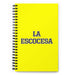 La Escocesa The Scottish | Yellow Spiral Notebook, 140 Dotted Sheets | Funny Gift Idea Home Office Work | Mexican Spanish Pride Gift Mexicada