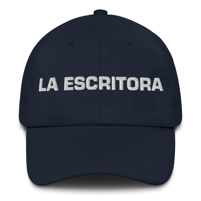 La Escritora The Writer Mexican Spanish Pride Gift Regalo Dad Hat Mexicada Navy