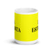La Estilista The Stylist Funny Home Office Work Coffee Mug Mexican Spanish Pride Gift White Glossy Cup Yellow Card Mug Mexicada