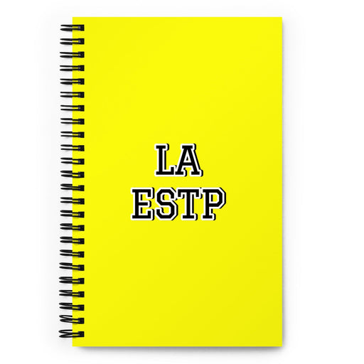 La Estp The Entrepreneur | Yellow Spiral Notebook, 140 Dotted Sheets | Funny Gift Idea Home Office Work | Mexican Spanish Pride Gift Mexicada