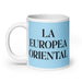 La Europea Oriental The Eastern European Funny Home Office Work Coffee Mug Mexican Spanish Pride Gift White Glossy Cup Sky Blue Card Mug Mexicada