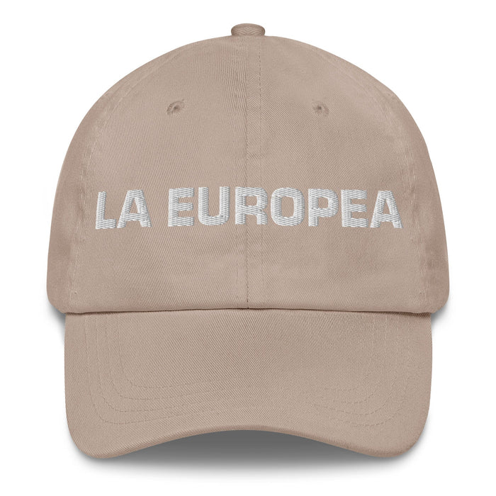 La Europea The European Mexican Spanish Pride Gift Regalo Dad Hat Mexicada Stone