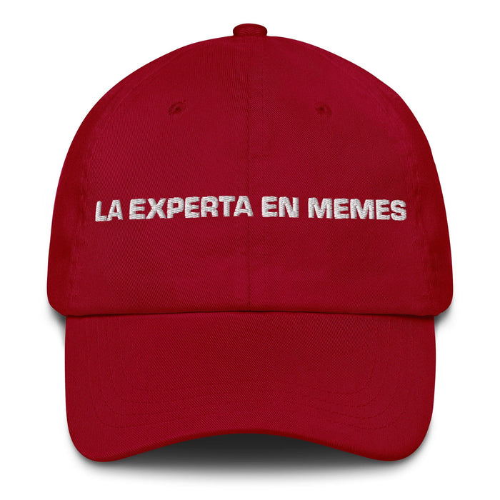 La Experta En Memes The Meme Expert Mexican Spanish Pride Gift Regalo Dad Hat Mexicada Cranberry