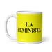 La Feminista The Feminist Funny Home Office Work Coffee Mug Mexican Spanish Pride Gift White Glossy Cup Yellow Card Mug Mexicada