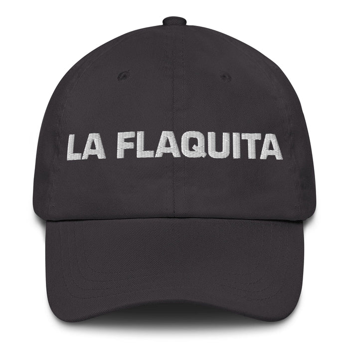 La Flaquita The Skinny One Mexican Spanish Pride Gift Regalo Dad Hat Mexicada Dark Grey