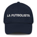 La Futbolista The Soccer Player Mexican Spanish Pride Gift Regalo Dad Hat Mexicada Navy