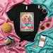 LA GACHA Cute Pastel Pink Hair Princess Doll Loteria Card T-Shirt Kawaii Anime Manga Style Graphic Tee for Women Girls Video Gamer Aesthetic Gift Mexicada