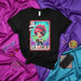 LA GAMER Cute Kawaii Lotería Card T-Shirt - Gaming Girl with Pink Hair, Headset, Controller & Sword - Mexican Bingo Style Unisex Tee Shirt Gift for Video Game Lovers, Streamers & E-Sports Fans Mexicada