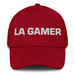 La Gamer The Gamer Mexican Spanish Pride Gift Regalo Dad Hat Mexicada Cranberry