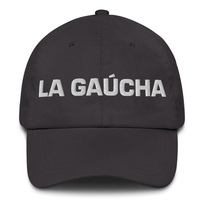 La Gaúcha The Rio Grande Do Sul Resident Mexican Spanish Pride Gift Regalo Dad Hat Mexicada Dark Grey