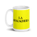 La Geocachera The Geocacher Funny Home Office Work Coffee Mug Mexican Spanish Pride Gift White Glossy Cup Yellow Card Mug Mexicada