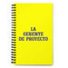 La Gerente De Proyecto The Project Manager | Yellow Spiral Notebook, 140 Dotted Sheets | Funny Gift Idea Home Office Work | Mexican Spanish Pride Gift Mexicada