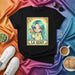 LA GUAY Cute Guayaba Girl Anime Chibi Art Lotería Card T-Shirt, Kawaii Pastel Rainbow Graphic Tee, Mexican Bingo Game Inspired Unisex Shirt, Number 13 Latina Culture Gift Top Mexicada